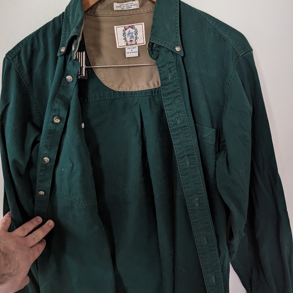 Vintage Sears Roebuck Button Up (Green) - Picture 3 of 4